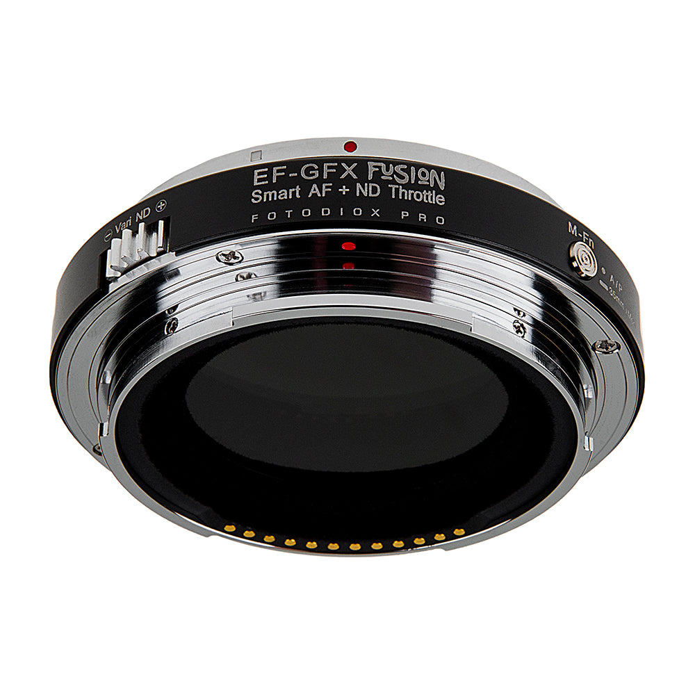 Vizelex Cine ND Throttle Fusion Smart AF Lens Adapter - Compatible with Canon EOS (EF) D/SLR Lenses to Fujifilm Fuji G-Mount GFX Mirrorless Cameras with Full Automated Functions and Built-In Variable ND Filter (2 to 8 Stops)