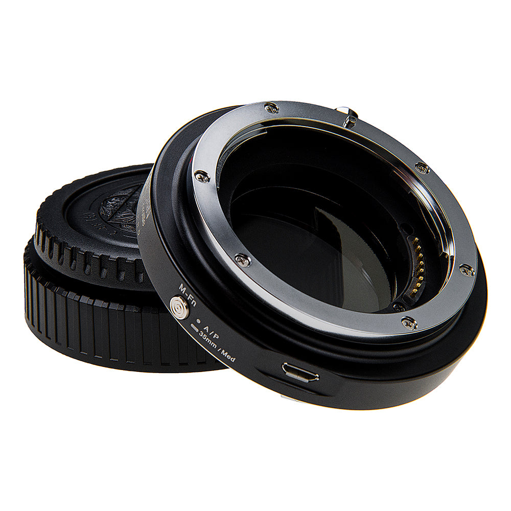 Vizelex Cine ND Throttle Fusion Smart AF Lens Adapter - Compatible with Canon EOS (EF) D/SLR Lenses to Fujifilm Fuji G-Mount GFX Mirrorless Cameras with Full Automated Functions and Built-In Variable ND Filter (2 to 8 Stops)