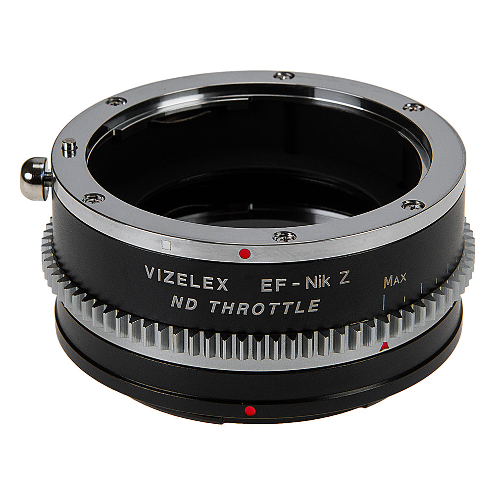 Vizelex Cine ND Throttle Lens Mount Adapter from Fotodiox Pro Compatible with Canon EOS (EF / EF-S) D/SLR Lenses to Nikon Z-Mount Mirrorless Camera Body with Built-In Variable ND Filter (ND4-ND256)