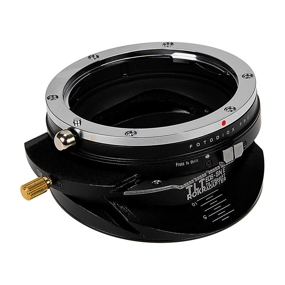 Fotodiox Pro TLT ROKR Tilt Shift Lens Mount Adapter Compatible with Canon EOS (EF EF-S) D/SLR Lenses to Sony Alpha E-Mount Mirrorless Camera