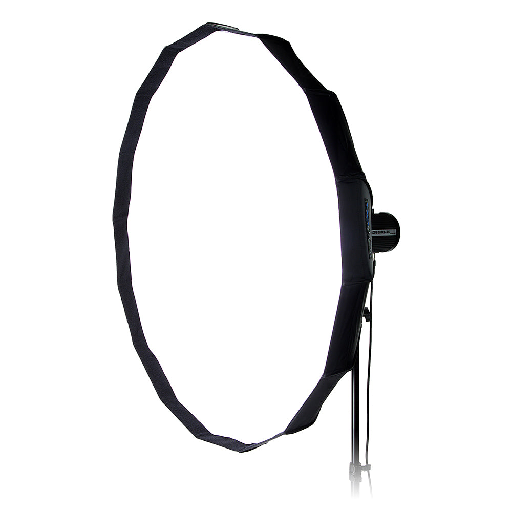 Pro Studio Solutions EZ-Pro Beauty Dish and Softbox Combination with Bowens Speedring for Bowens, Calumet, Interfit and Compatible - Quick Collapsible, Soft White Interior, with Double Diffusion Panels