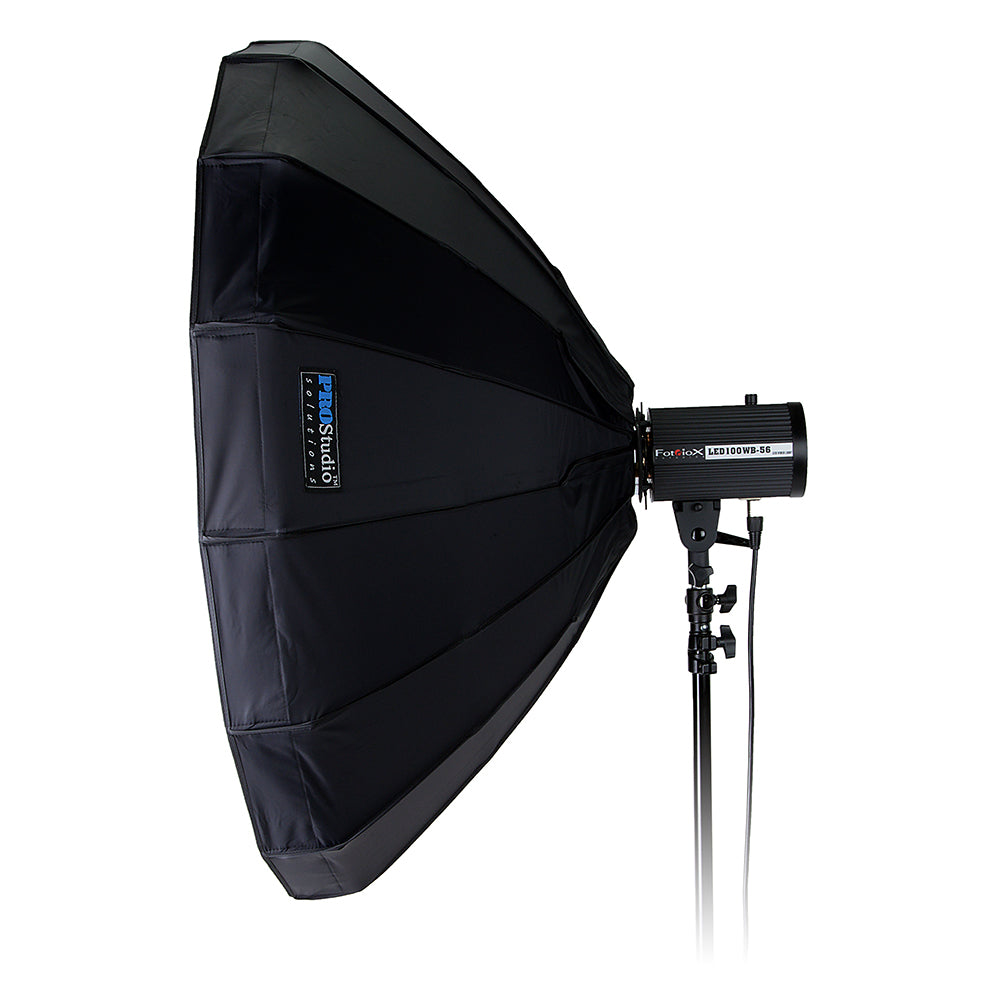 Pro Studio Solutions EZ-Pro Beauty Dish and Softbox Combination with Broncolor Speedring for Broncolor (Impact), Visatec, and Compatible - Quick Collapsible, Soft White Interior, with Double Diffusion Panels