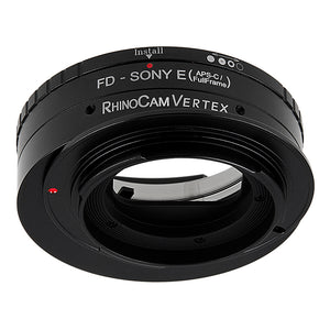 RhinoCam Vertex Rotating Stitching Adapter, Compatible with Canon FD & FL 35mm SLR Lens to Sony Alpha E-Mount (APS-C Only) Mirrorless Cameras