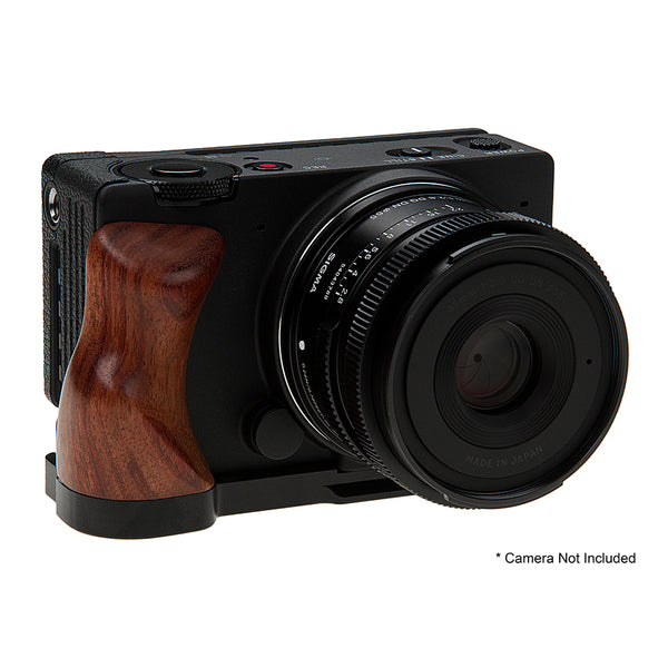 Deluxe Metal Camera Grip for Sigma fp w/ Wood Accent