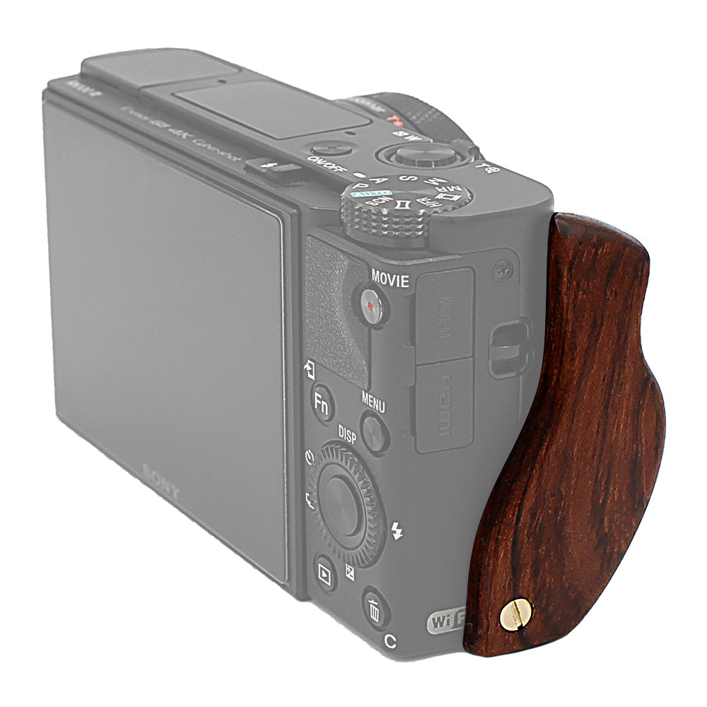 Fotodiox Pro Wooden Camera Hand Grip for Sony Cyber-shot DSC-RX100 VI Camera