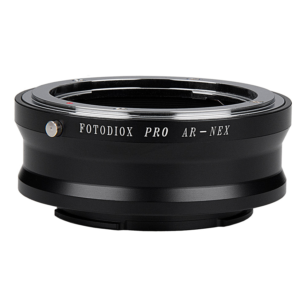 Fotodiox Pro Lens Mount Adapter - Konica Auto-Reflex (AR) SLR Lens to Sony Alpha E-Mount Mirrorless Camera Body