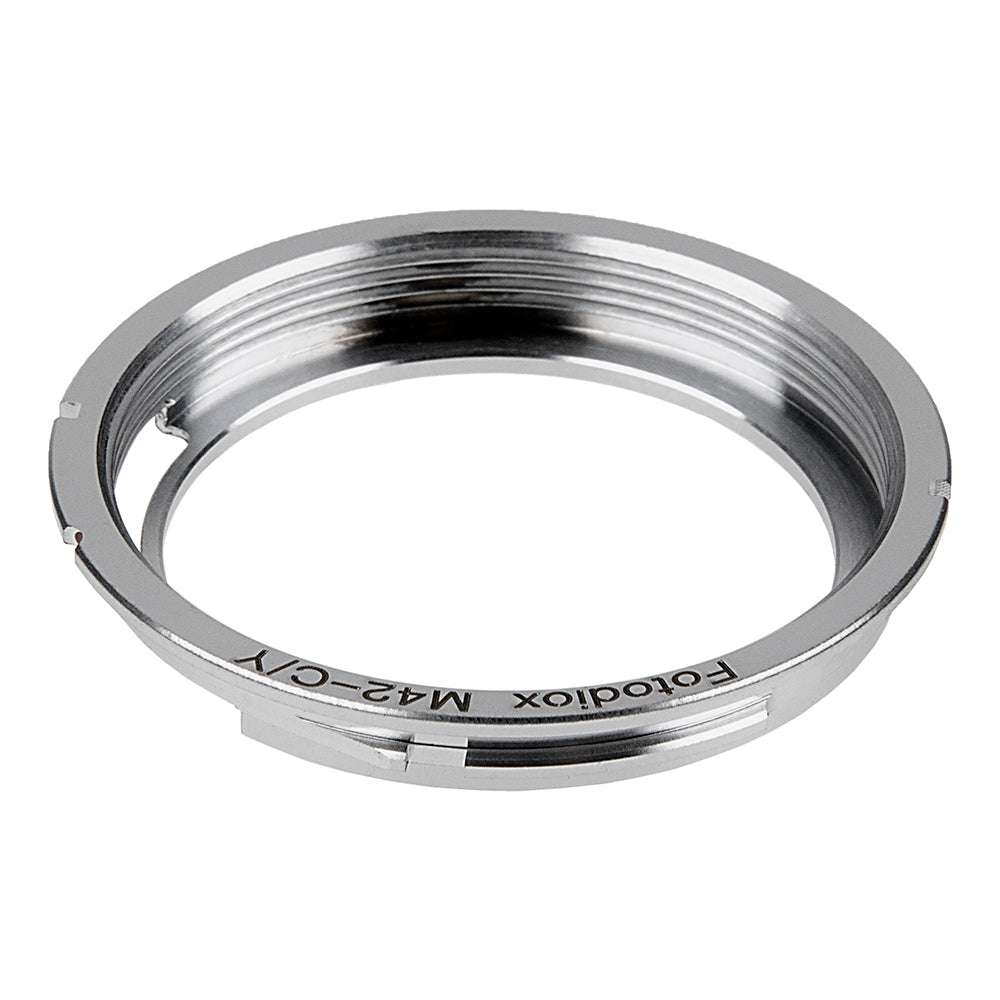 Fotodiox Lens Adapter - Compatible with M42 Screw Mount SLR Lenses to Contax / Yashica (C/Y) Mount SLR Cameras
