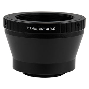 Fotodiox Lens Adapter - Compatible with M42 (Type 1) Screw Mount SLR Lenses to Pentax Q (PQ) Mount Mirrorless Cameras