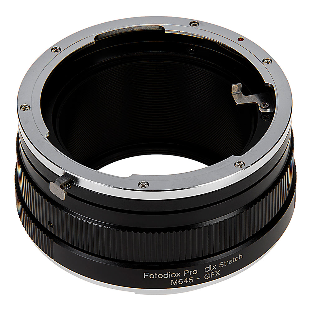 Fotodiox DLX Stretch Lens Adapter - Compatible with Mamiya 645 (M645) Mount Lenses to Fujifilm G-Mount Digital Camera Body with Macro Focusing Helicoid and 49mm Filter Threads