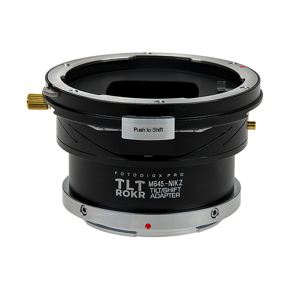 Fotodiox Pro TLT ROKR - Tilt / Shift Lens Mount Adapter Compatible with Mamiya 645 (M645) Mount Lenses to Nikon Z-Mount Mirrorless Camera Body