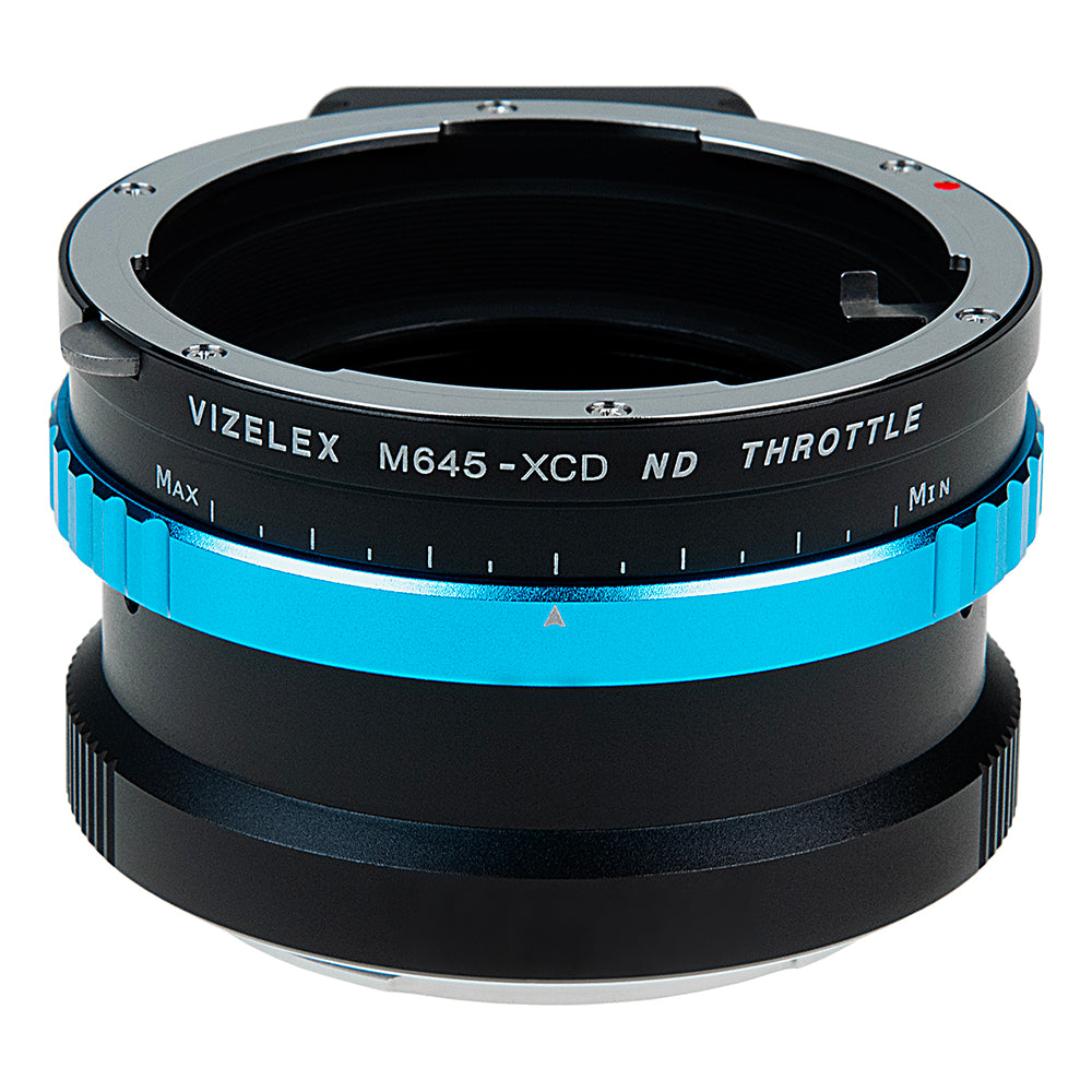 Vizelex ND Throttle Lens Mount Adapter - Compatible with Mamiya 645 (M645) Mount Lenses to Hasselblad X-System (XCD) Mount Mirrorless Camera with Built-In Variable ND Filter (2 to 8 Stops)