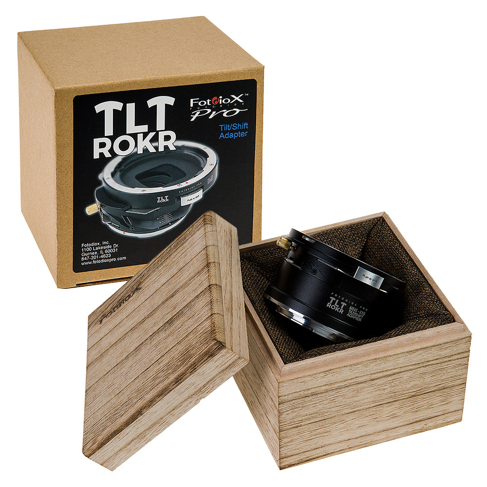 Fotodiox Pro TLT ROKR Lens Adapter - Compatible with Mamiya 645 (M645) Mount Lenses to Hasselblad XCD Mount Digital Cameras with Built-In Tilt / Shift Movements