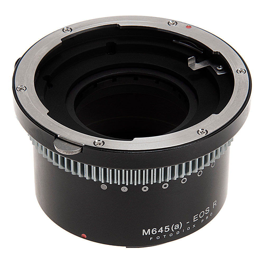 Fotodiox Pro Lens Mount Adapter Compatible with Mamiya 645 (M645) Mount AF/AF-D Lenses to Canon RF (EOS-R) Mount Mirrorless Camera Bodies