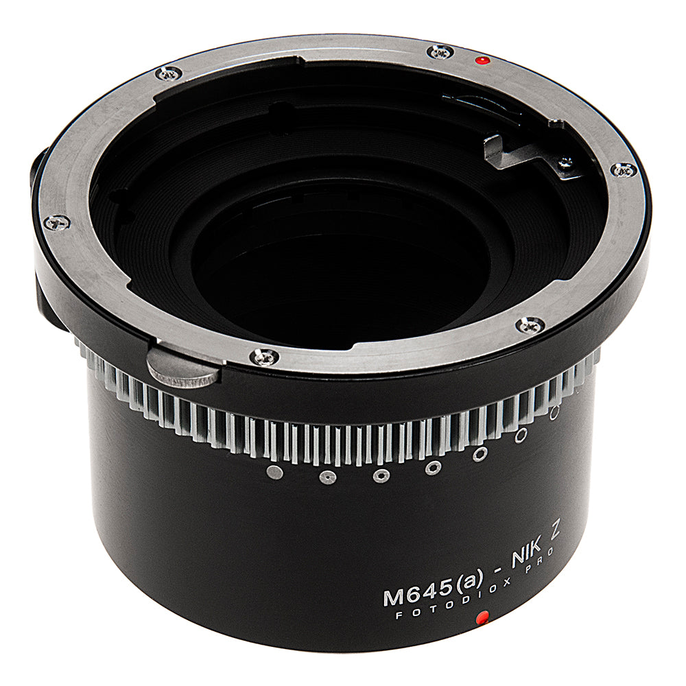 Fotodiox Pro Lens Mount Adapter Compatible with Mamiya 645 (M645) Mount AF/AF-D Lenses to Nikon Z-Mount Mirrorless Camera Bodies