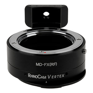 RhinoCam Vertex Rotating Stitching Adapter, Compatible with Minolta Rokkor (SR / MD / MC) SLR Lens to Fuji X-Series Mirrorless Cameras