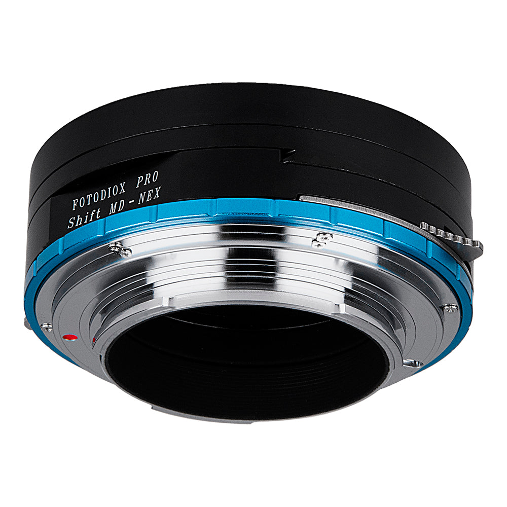 Fotodiox Pro Lens Mount Shift Adapter - Minolta Rokkor (SR / MD / MC) SLR Lens to Sony Alpha E-Mount Mirrorless Camera Body