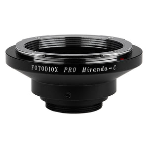 Fotodiox Pro Lens Adapter - Compatible with Miranda (MIR) SLR Lenses to C-Mount (1" Screw Mount) Cine & CCTV Cameras
