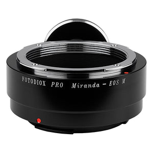 Fotodiox Pro Lens Mount Adapter - Miranda (MIR) SLR Lens to Canon EOS M (EF-M Mount) Mirrorless Camera Body