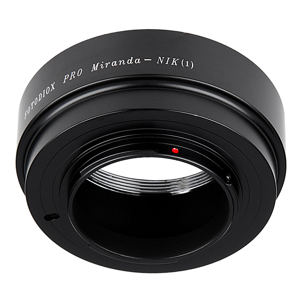 Fotodiox Pro Lens Adapter - Compatible with Miranda (MIR) SLR Lenses to Nikon 1-Series Mirrorless Cameras