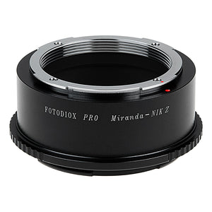 Fotodiox Pro Lens Mount Adapter - Compatible with Miranda (MIR) SLR Lenses to Nikon Z-Mount Mirrorless Cameras