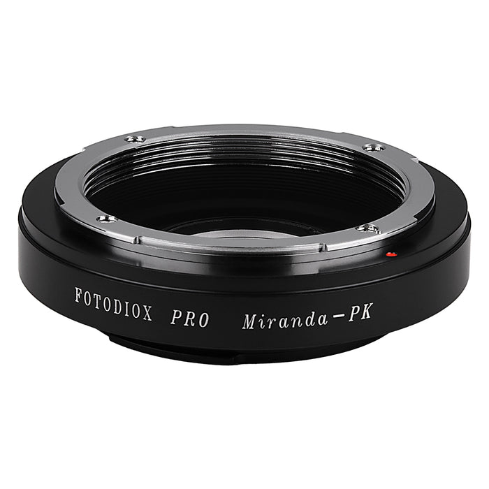 Fotodiox Pro Lens Mount Adapter - Miranda (MIR) SLR Lens to Pentax K (PK) Mount SLR Camera Body