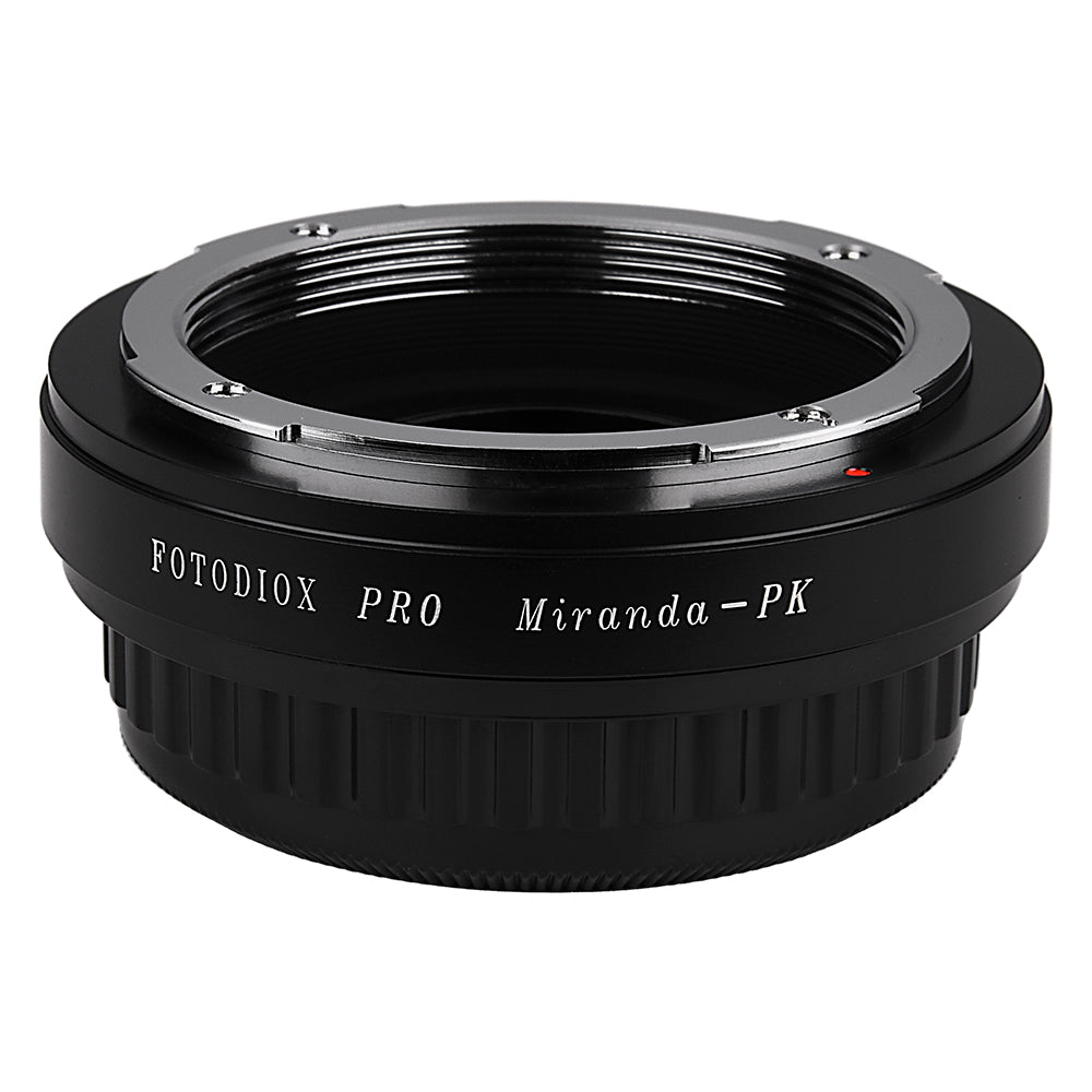 Fotodiox Pro Lens Mount Adapter - Miranda (MIR) SLR Lens to Pentax K (PK) Mount SLR Camera Body