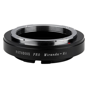 Fotodiox Pro Lens Mount Adapter - Miranda (MIR) SLR Lens to Sony Alpha A-Mount (and Minolta AF) Mount SLR Camera Body