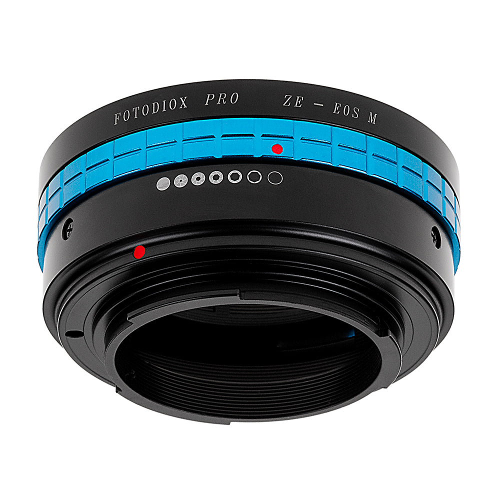 Fotodiox Pro Lens Mount Adapter - Mamiya 35mm (ZE) SLR Lens to Canon EOS M (EF-M Mount) Mirrorless Camera Body with Built-In Aperture Control Dial