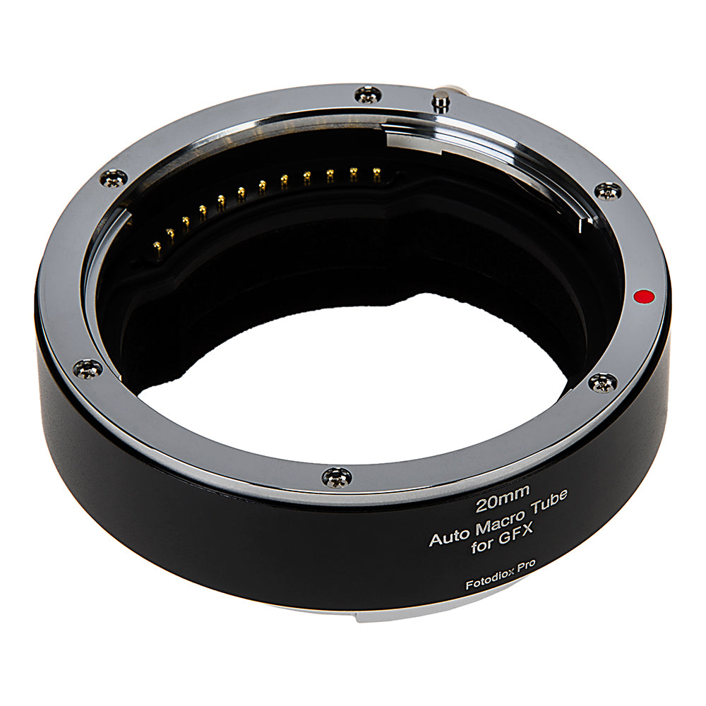 Fotodiox Pro Automatic Macro Extension Tube, 20mm Section - for Fujifilm Fuji G-Mount GFX Mirrorless Cameras for Extreme Close-up Photography