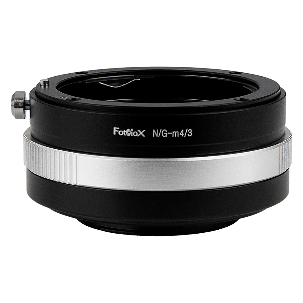 Fotodiox Lens Mount Adapter - Nikon Nikkor F Mount G-Type D/SLR Lens to Micro Four Thirds (MFT, M4/3) Mount Mirrorless Camera Body, with Built-In Aperture Control Dial