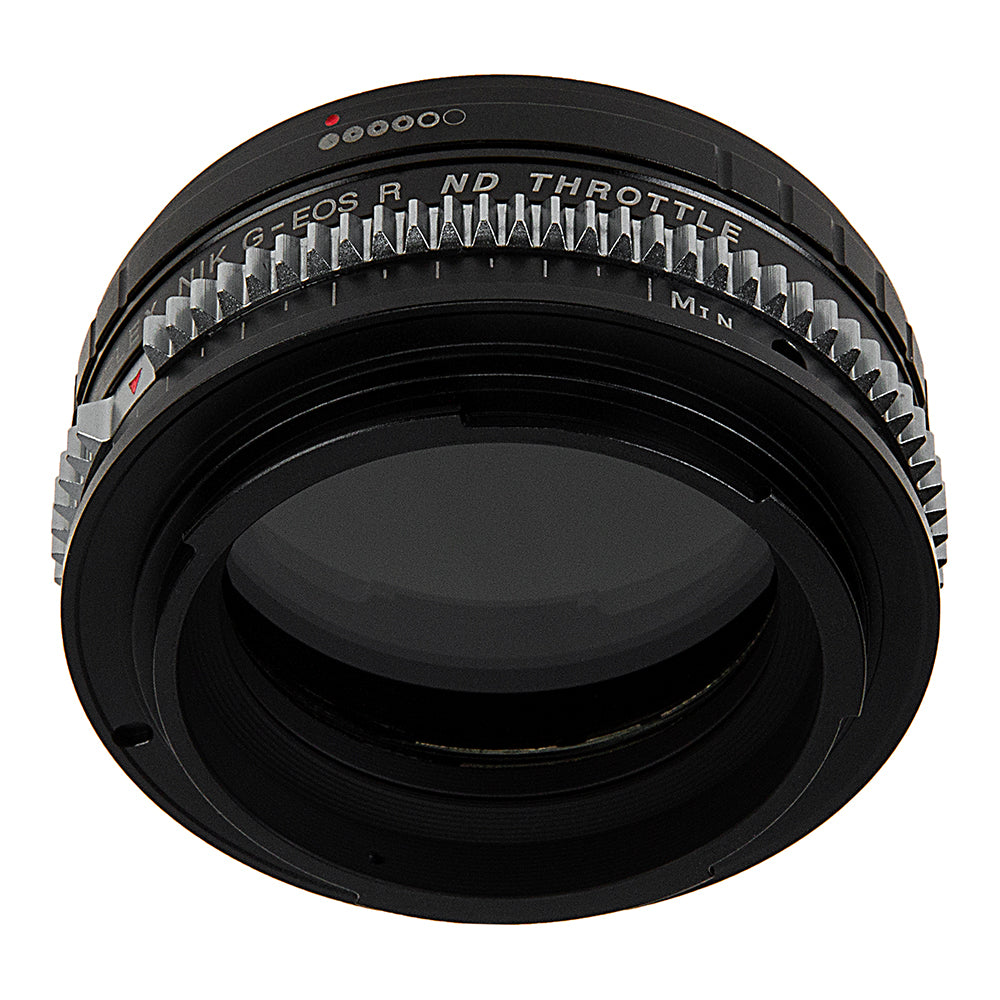 Vizelex Cine ND Throttle Lens Mount Adapter Compatible with Nikon Nikkor F Mount G-Type D/SLR Lens to Canon RF Mount Mirrorless Camera Body with Built-In Variable ND Filter (2 to 8 Stops)