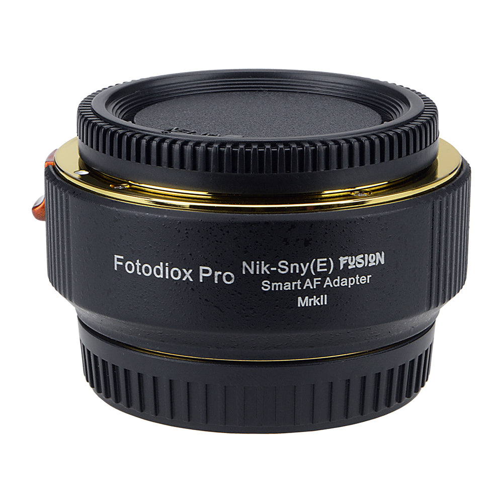 Fotodiox FUSION Smart AF Adapter Mark II, Nikon Nikkor F Mount G-Type D/SLR Lens to Select Sony E-Mount Mirrorless Cameras with Updated Full Automated Functions