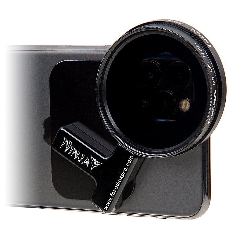 Ninja Starter Kit - Creative Universal & Magnetic Accessories for Smartphones: Ninja Magnetic Core, 55mm Filter Adapter, 55mm Filter Set (5)
