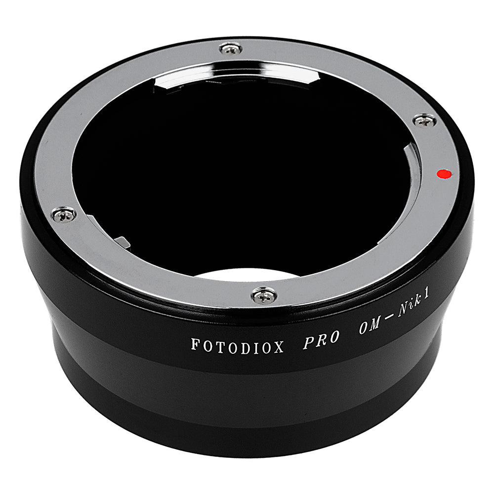Fotodiox Pro Lens Adapter - Compatible with Olympus Zuiko (OM) 35mm SLR Lenses to Nikon 1-Series Mirrorless Cameras