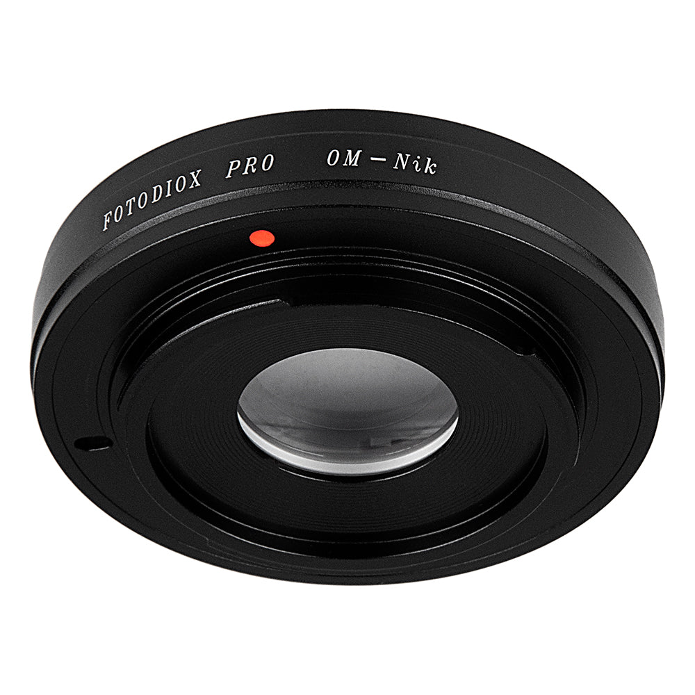 Fotodiox Pro Lens Mount Adapter - Olympus Zuiko (OM) 35mm SLR Lens to Nikon F Mount SLR Camera Body