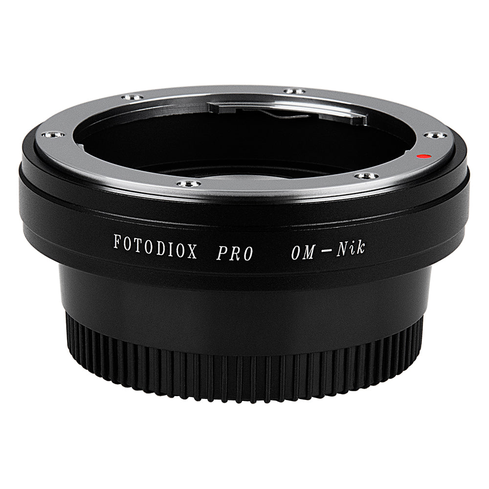 Fotodiox Pro Lens Mount Adapter - Olympus Zuiko (OM) 35mm SLR Lens to Nikon F Mount SLR Camera Body