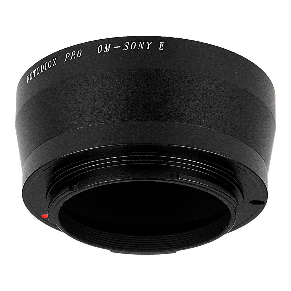 Fotodiox Pro Lens Mount Adapter - Olympus Zuiko (OM) 35mm SLR Lens to Sony Alpha E-Mount Mirrorless Camera Body