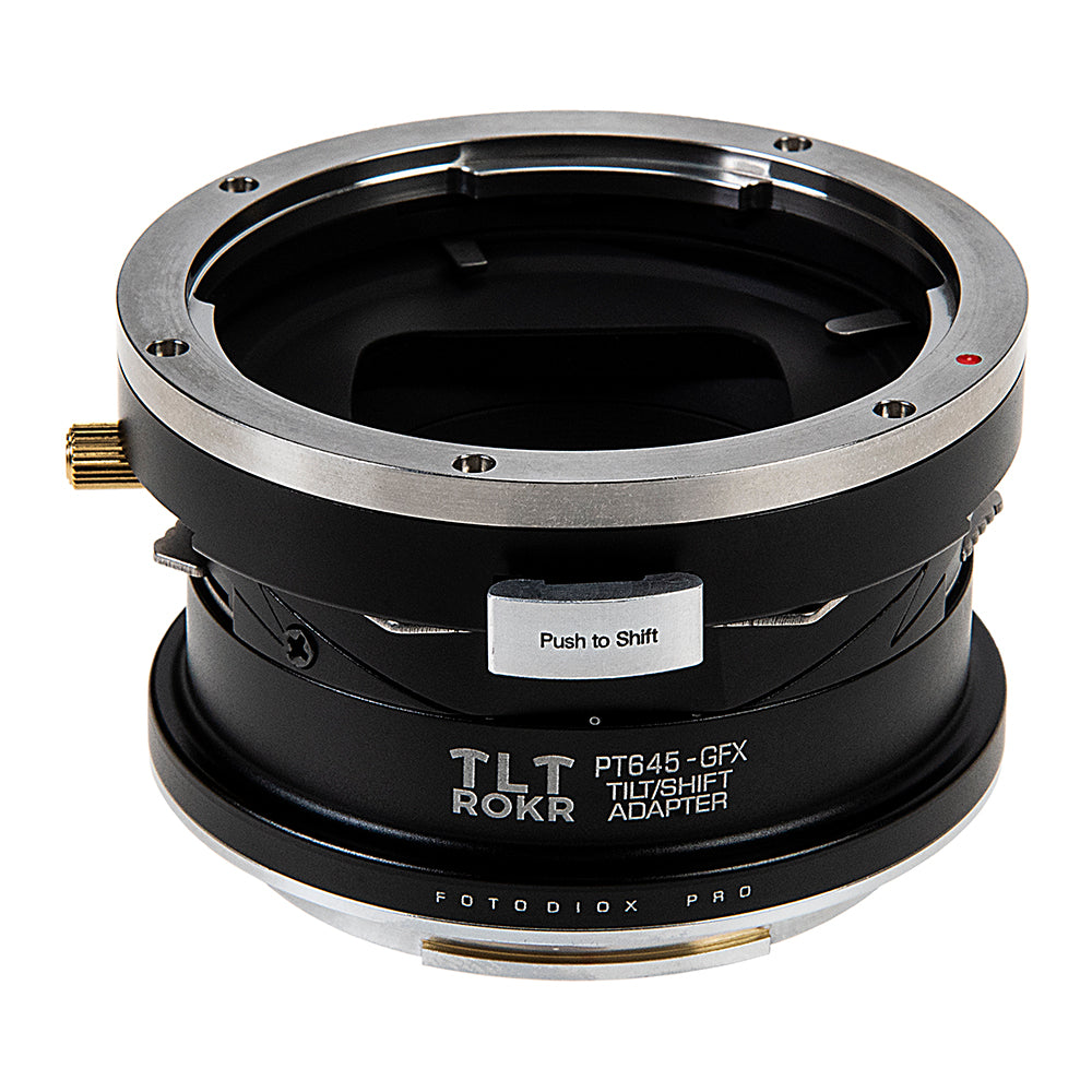 Fotodiox Pro TLT ROKR Lens Adapter - Compatible with Pentax 645 (P645) Mount SLR Lenses to Fujifilm G-Mount Digital Cameras with Built-In Tilt / Shift Movements
