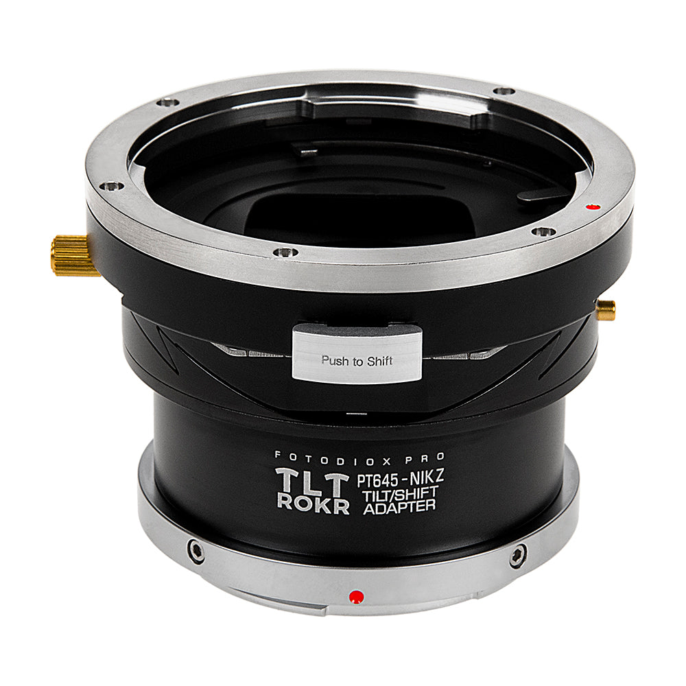 Fotodiox Pro TLT ROKR - Tilt / Shift Lens Mount Adapter Compatible with Pentax 645 (P645) Mount Lenses to Nikon Z-Mount Mirrorless Camera Body