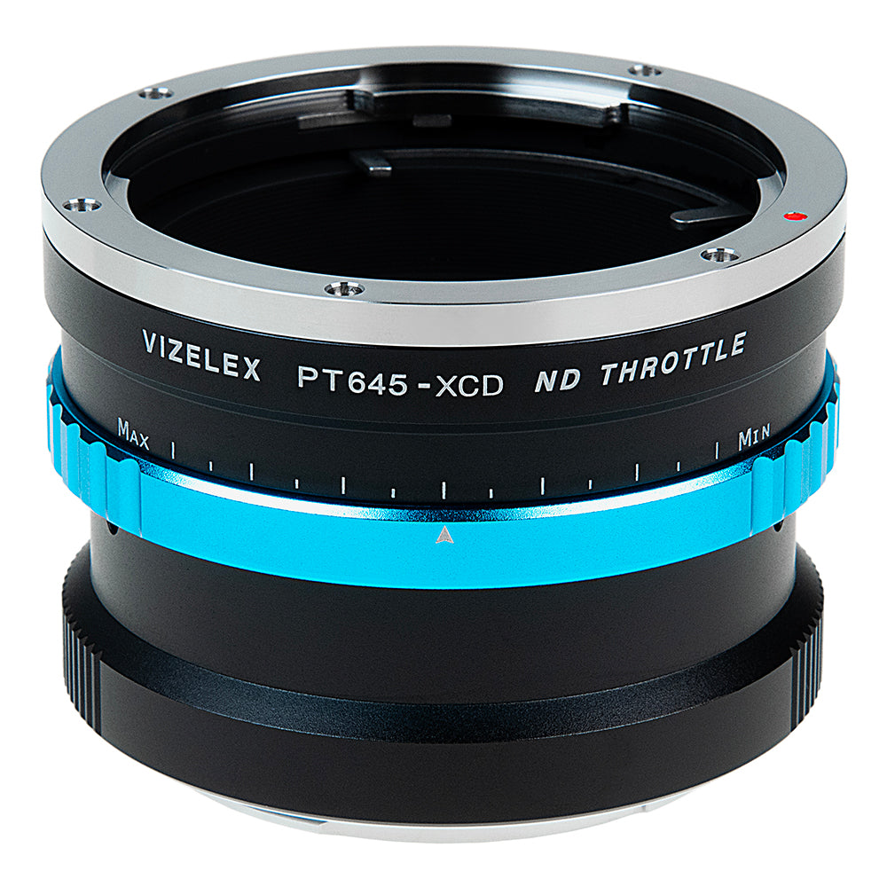 Vizelex ND Throttle Lens Mount Adapter - Compatible with Pentax 645 (P645) Mount SLR Lenses to Hasselblad X-System (XCD) Mount Mirrorless Camera with Built-In Variable ND Filter (2 to 8 Stops)