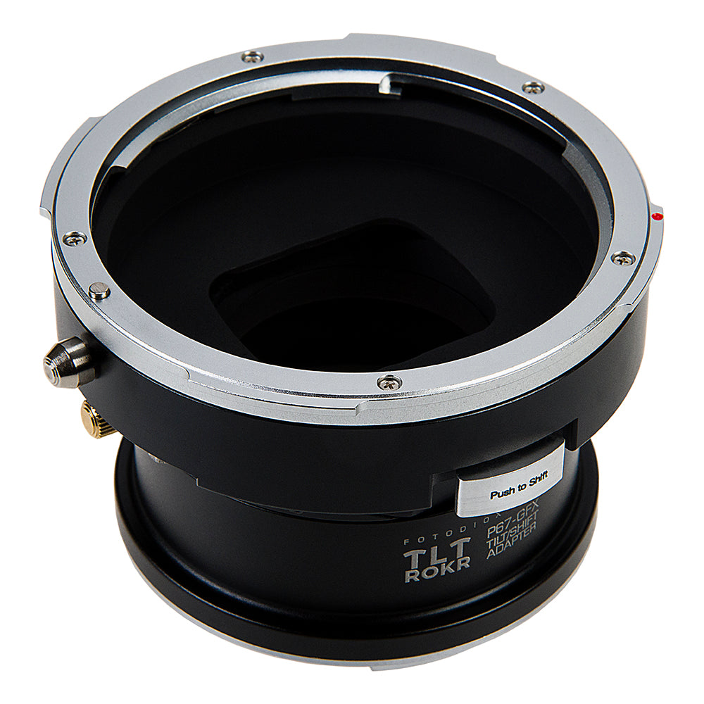 Fotodiox Pro TLT ROKR Lens Adapter - Compatible with Pentax 6x7 (P67, PK67)  Mount SLR Lenses to Fujifilm G-Mount Digital Cameras with Built-In Tilt /  