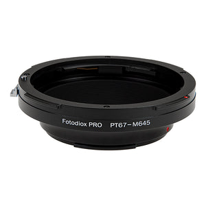 Fotodiox Pro Lens Adapter - Compatible with Pentax 6x7 (P67, PK67) Mount SLR Lenses to Mamiya 645 (M645) Mount Cameras