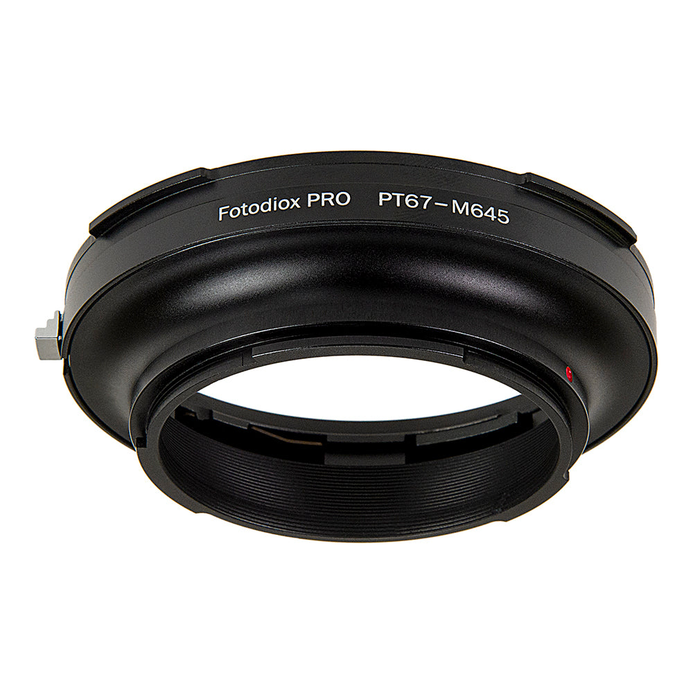 Fotodiox Pro Lens Adapter - Compatible with Pentax 6x7 (P67, PK67) Mount SLR Lenses to Mamiya 645 (M645) Mount Cameras