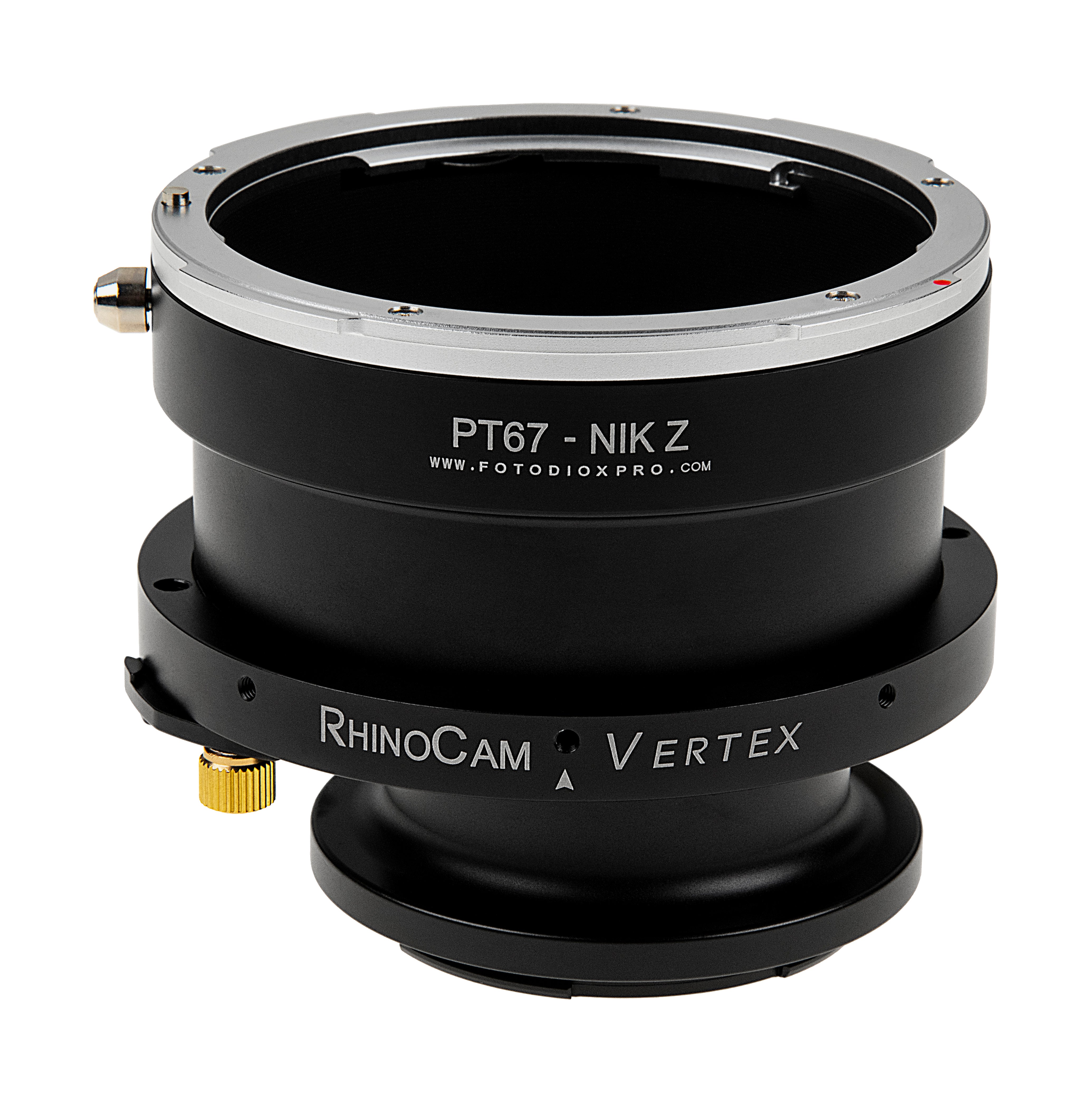 RhinoCam Vertex Rotating Stitching Adapter, Compatible with Pentax 6x7 (P67) Mount SLR Lens to Nikon Z-Mount Mirrorless Cameras