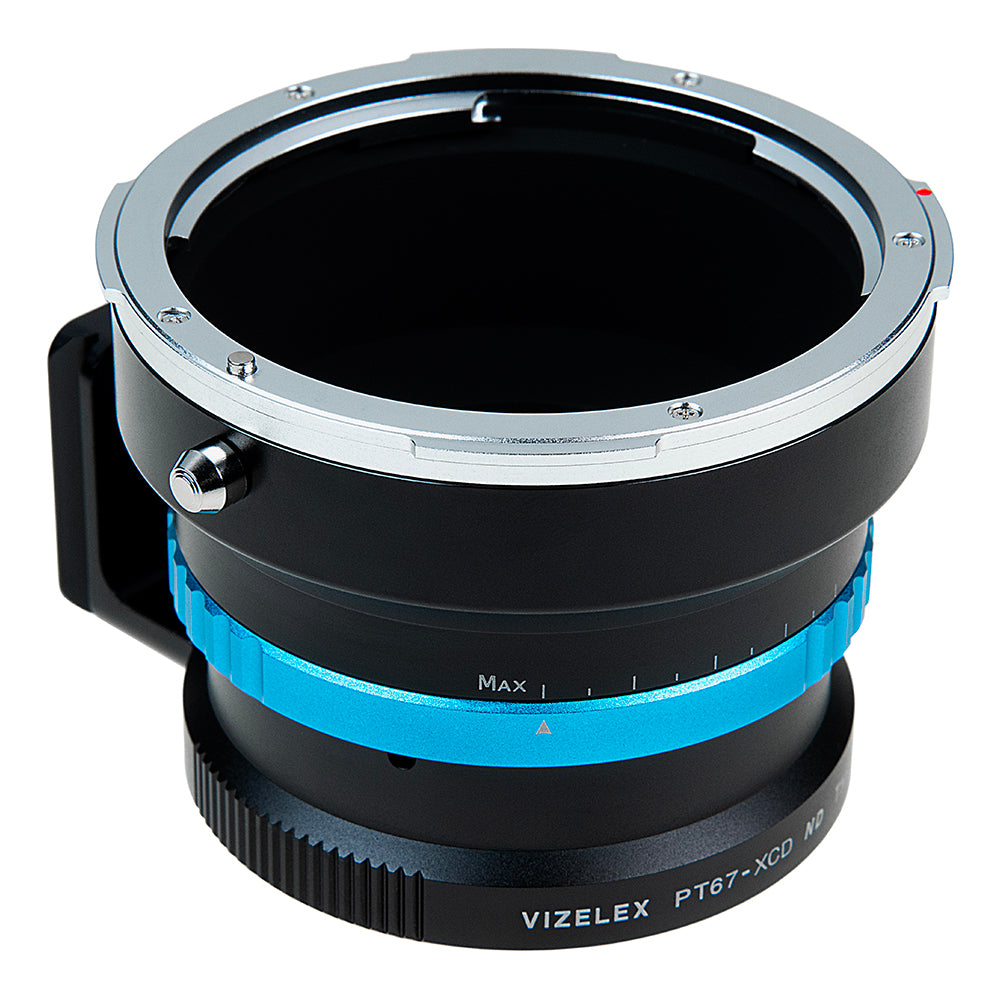 Vizelex ND Throttle Lens Mount Adapter - Compatible with Pentax 6x7 Mount SLR Lenses to Hasselblad X-System (XCD) Mount Mirrorless Camera with Built-In Variable ND Filter (2 to 8 Stops)