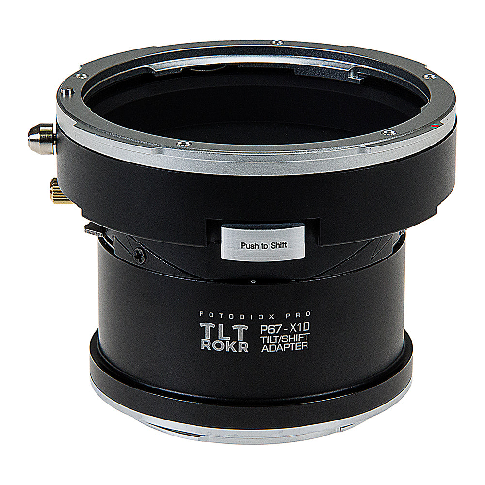 Fotodiox Pro TLT ROKR Lens Adapter - Compatible with Pentax 6x7 (P67, PK67) Mount SLR Lenses to Hasselblad XCD Mount Digital Cameras with Built-In Tilt / Shift Movements
