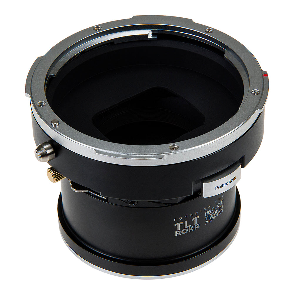 Fotodiox Pro TLT ROKR Lens Adapter - Compatible with Pentax 6x7 (P67, PK67) Mount SLR Lenses to Hasselblad XCD Mount Digital Cameras with Built-In Tilt / Shift Movements