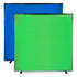 Complete Portable Background Kit w/ Bag - 7.4 x 7.4ft (2.3 x 2.3m) Blue / Green