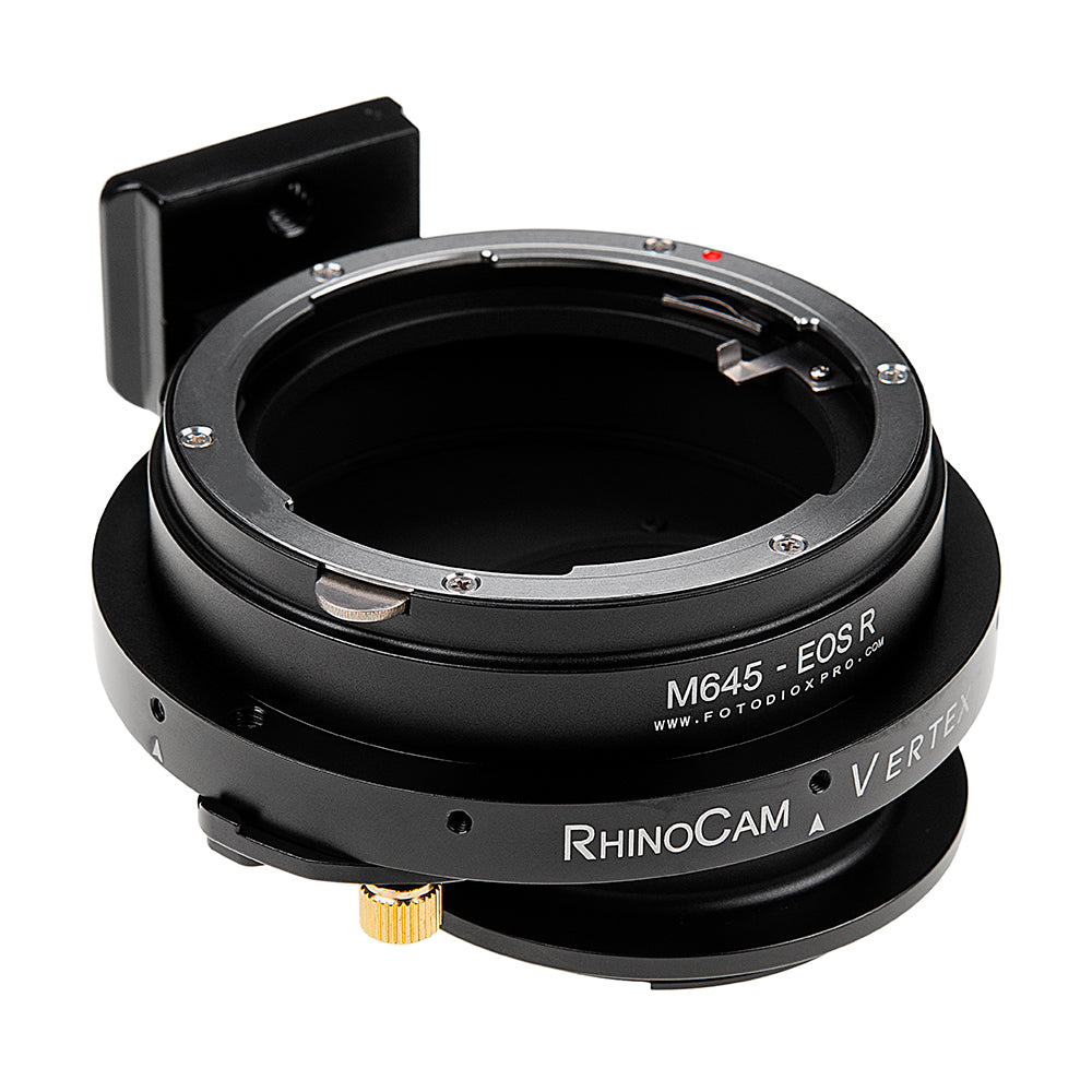 RhinoCam Vertex Rotating Stitching Adapter, Compatible with Mamiya 645 (M645) Mount SLR Lens to Canon RF Mount Mirrorless Cameras