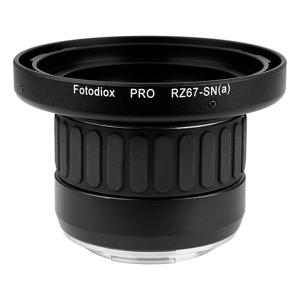 Fotodiox Pro Lens Mount Adapter - Mamiya RZ67 Mount SLR Lens to Sony Alpha A-Mount (and Minolta AF) Mount SLR Camera Body with Built-In Focusing Helicoid